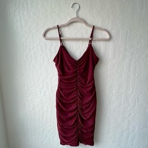 Brandy Blu Maroon/Burgandy Bodycon Cocktail Party Dress